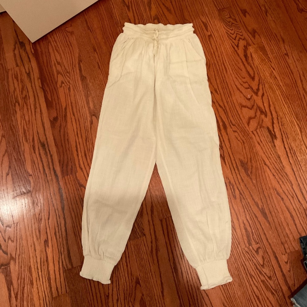 Linen white pants